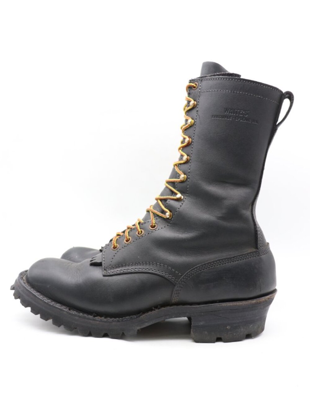 White's Smokejumper Boots Men's Size 11 EE Black Leather Ranger Made In USA - Picture 5 of 12
